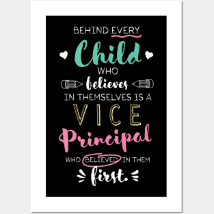 Great Vice Principal who believed - Appreciation Quote Posters and Art